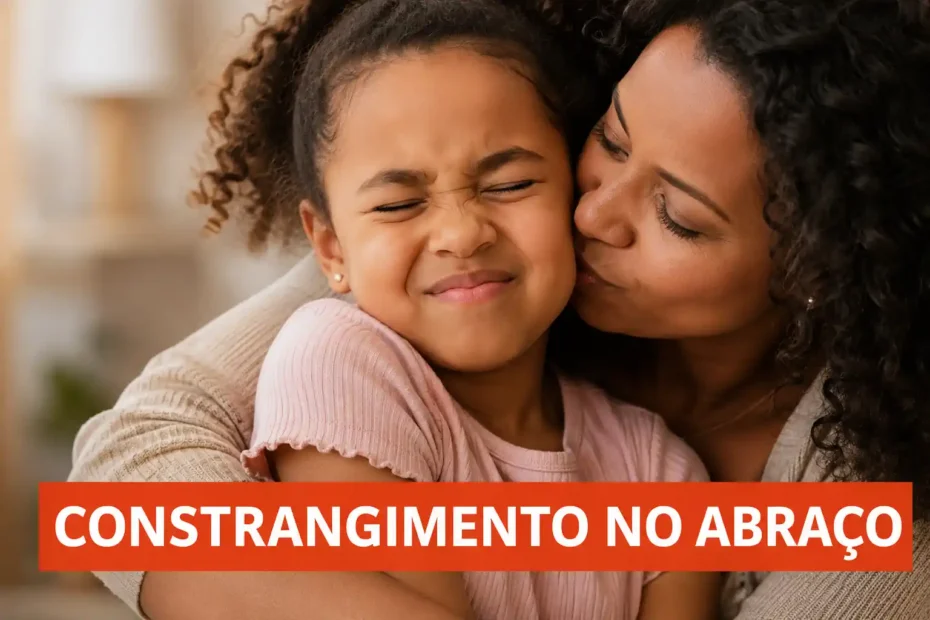 O desconforto no abraço provém das distâncias psicológicas de zonas de experiência emocional com a proximidade. Veja isso no abraço.
