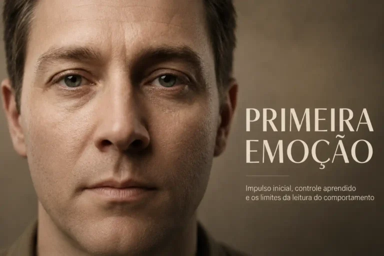 Primeira emoção: impulso inicial e controle aprendido