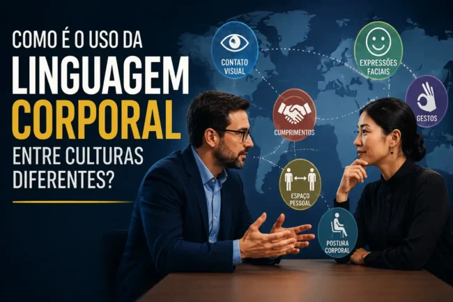 Como é o uso da linguagem corporal entre culturas diferentes?