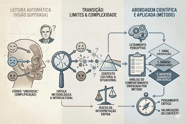 Antes de interpretar um rosto, entenda a controvérsia sobre a universalidade das expressões faciais e seus limites práticos.