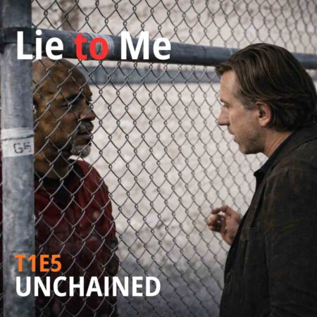 Imagem do episódio 5 da temporada 1 de Lie to Me representando avaliação institucional da mudança comportamental.