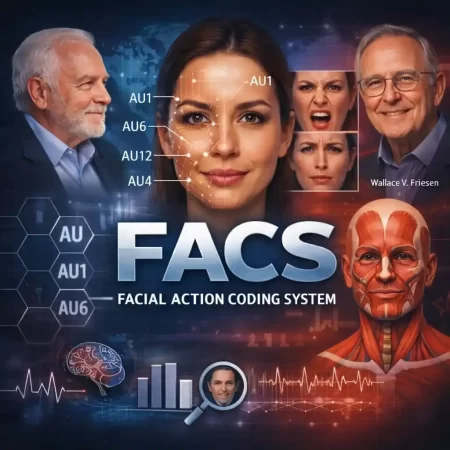 FACS anatomia facial mostrando unidades de ação e músculos faciais na análise comportamental