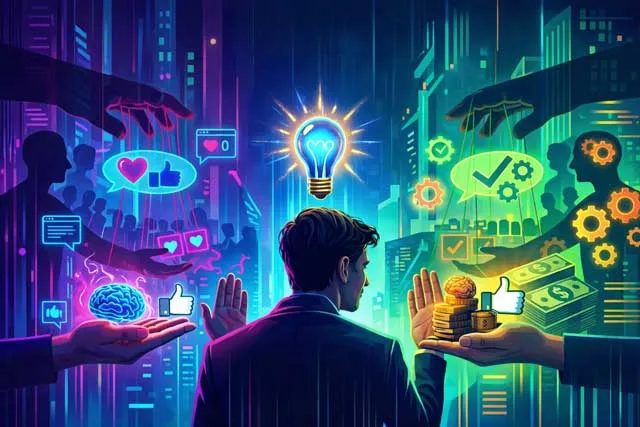 Como a renúncia estratégica consciente impede manipulação emocional e fortalece decisões livres mesmo sob pressão social